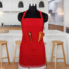 Quality home textiles Cotton Gnomo Border Free Size Apron Pack Of 1