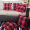 Cotton Big Check Cushion Covers