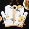 Cotton Elan Flower Oven Gloves Pack of 2