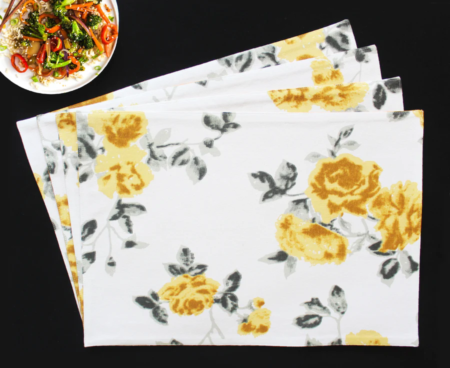 Cotton Elan Flower Placemats