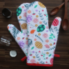Cotton Printed Flower Oven Gloves
