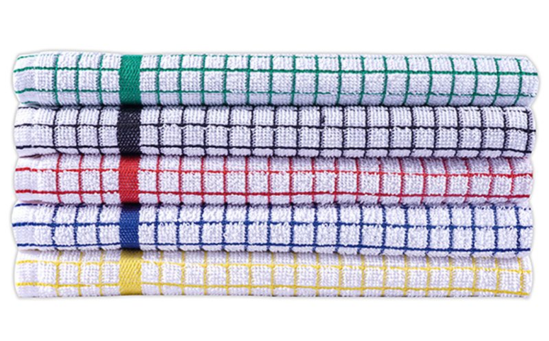 Set of 6 Cotton Terry Tea Towels