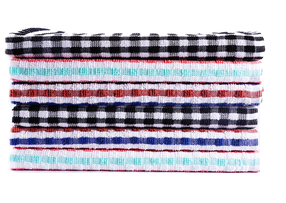 Cotton Jumbo Luxury Check Tea Towels